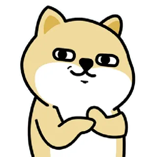 ✳️ a6766269 anjing, hewan, kartun, peliharaan, imut, shiba inu, menyeringai telegram sticker
