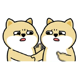 ✳️ aeb8c5c6 anjing, hewan, kartun, gestur, jari tengah, ofensif, imut telegram sticker