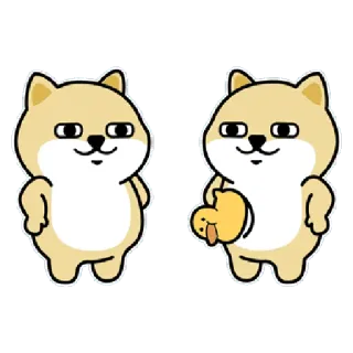 ✳️ dfba297b anjing, kartun, lucu, binatang, stiker, kocak telegram sticker