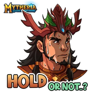 😅 24074784 Mytheria: Clash of Pantheons HOLD OR NOT..? Mytheria, Clash of Pantheons, วิดีโอเกม, ตัวละคร, สติกเกอร์, ถือ, หรือไม่ telegram sticker