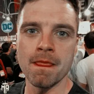 🎖 540332d5 Sebastian Stan acteur, selfie, gezicht, portret, man telegram sticker