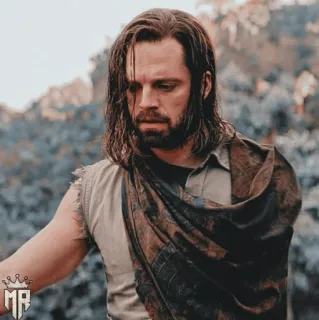 🎖 d9130b29 Winter Soldier sebastian stan, marvel, bucky barnes, superheld, soldaat telegram sticker