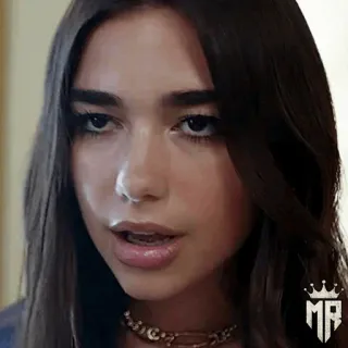 🍓 236e2ea7 Dua Lipa celebridade, cantora, pop, mulher, retrato telegram sticker