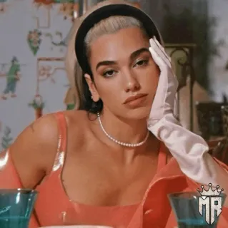 🍓 514c9355 Dua Lipa cantora, estrela pop, celebridade, mulher, glamour telegram sticker