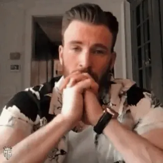 🇺🇸 0c2677ba Chris Evans actor, portrait, man, celebrity telegram sticker