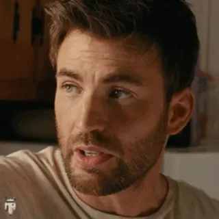 🇺🇸 5fed85db Chris Evans actor, celebrity, portrait, man, facial expression telegram sticker