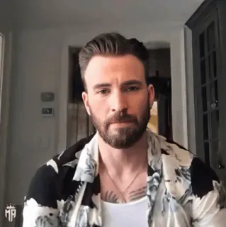 🇺🇸 cd883b57 Chris Evans celebrity, actor, man, portrait telegram sticker