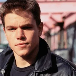 ☣ b424333b Matt Damon, Aktor, Selebriti, Potret, Jaket hitam telegram sticker