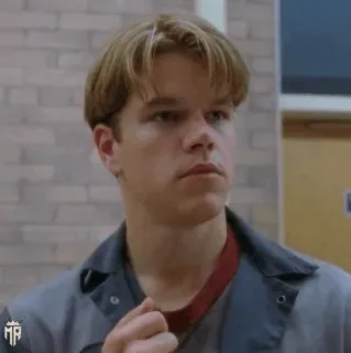 ☣ de66e5de Matt Damon aktor, selebriti, potret, pria, film, bioskop telegram sticker