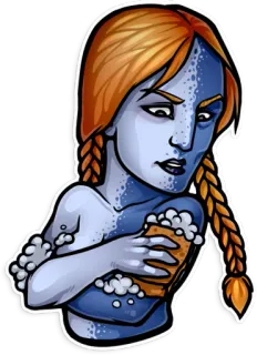 💦 8684252b ผู้หญิง, อาบน้ำ, ฝักบัว, ร่างกาย, สะอาด, ฟองน้ำ, การ์ตูน telegram sticker