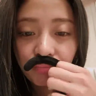 🤩 fd63f85b bigode, mulher, selfie, retrato, fantasia telegram sticker