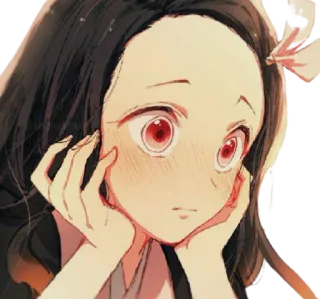 😳 3faf933e Nezuko Kamado Demon Slayer อนิเมะ, เนซึโกะ, ปีศาจ, คามาโดะ, น่ารัก telegram sticker