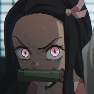 😡 bb1f768d Nezuko Kamado Demon Slayer อนิเมะ, ปีศาจ, ผู้หญิง, เนซึโกะ, คามาโดะ telegram sticker