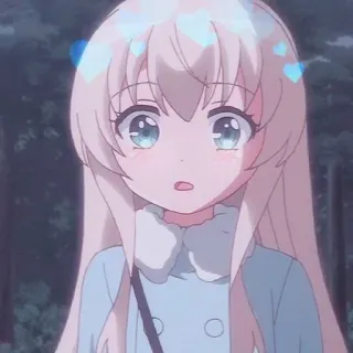 😍 a3235306 Anime, Fofo, Garota, Corações, Ilustração, Kawaii whatsapp sticker