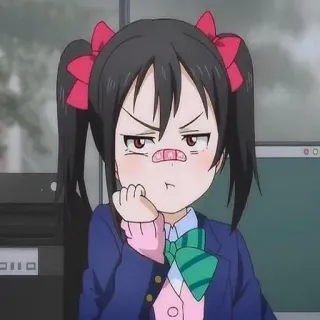 🧐 d2bf304c Nico Yazawa Love Live! Anime, Desenho animado, Personagem, Love Live, Nico Yazawa, Band-aid whatsapp sticker