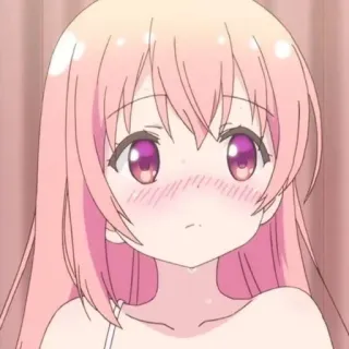 😕 f1be4166 Anime, Fofo, Garota, Rubor, Cabelo rosa whatsapp sticker