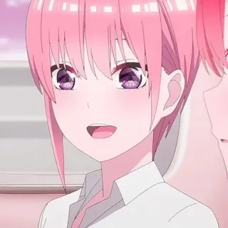 🦊 375eaef5 Anime, Kartun, Rambut pink, Gadis, Potret whatsapp sticker