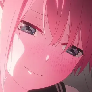 🦊 af3eff87 anime, gadis, rambut merah muda, imut, potret whatsapp sticker