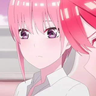 🦊 d2f00b1e anime, gadis, rambut pink, imut, potret whatsapp sticker