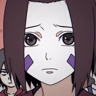 ☹️ 6fdf1a93 Rin Nohara Naruto Аниме, Мультфильм, Девушка, Грустно, Наруто, Рин Нохара whatsapp sticker