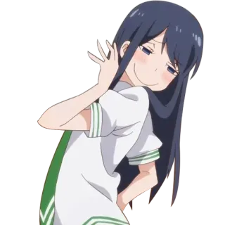 😏 1b6626d1 Anime, Gadis, Senyum sinis, Kartun whatsapp sticker