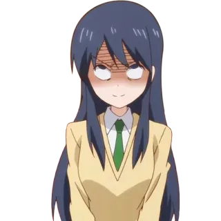 😈 b65846d9 anime, bingung, kesal, perempuan, jengkel, iritasi whatsapp sticker