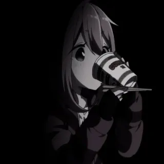 Nadeshiko dark telegram stickers