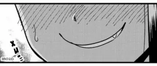 🙂 ab36702d 动漫, 漫画, 坏笑, 脸 telegram sticker