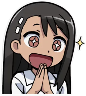 😍 30023e60 Nagatoro Don't Toy with Me, Miss Nagatoro อนิเมะ, มังงะ, นางาโทโระ, การ์ตูน, น่ารัก, มีความสุข, ยิ้ม telegram sticker