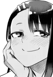 ◾️ 016ac4c4 Nagatoro Don't Toy with Me, Miss Nagatoro Anime, Manga, Nagatoro, Postać, Uśmiech whatsapp sticker