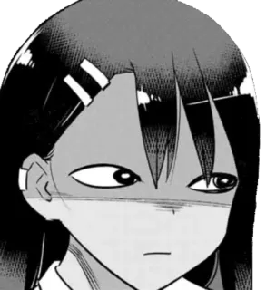 ◾️ 0590d078 Nagatoro Don't Toy with Me, Miss Nagatoro Anime, Manga, Nagatoro, Nie drażnij mnie, Nagatoro, Postać, Kreskówka, Wyraz twarzy whatsapp sticker