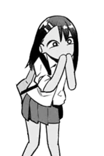 ◾️ 492f1c86 Nagatoro Don't Toy with Me, Miss Nagatoro Anime, Manga, Nagatoro, Kreskówka, Słodkie, Dziewczyna whatsapp sticker