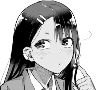 ◾️ 5c6b8a2b Nagatoro Don't Toy with Me, Miss Nagatoro Anime, Manga, Nagatoro, Kreskówka, Miss Nagatoro, Nie drocz się ze mną, Nagatoro, Postać whatsapp sticker