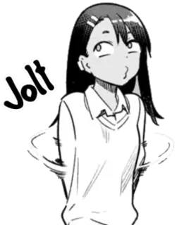 ◾️ 77d6dd27 Jolt Anime, Manga, Naklejka, Postać, Ilustracja whatsapp sticker