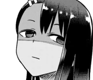 ◾️ 7eb1cedf Nagatoro Don't Toy with Me, Miss Nagatoro Anime, Manga, Nagatoro, Ijiranaide, Nagatoro-san, Kreskówka, Postać, Twarz whatsapp sticker