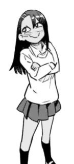 ◾️ 85b47a26 Nagatoro Don't Toy with Me, Miss Nagatoro Anime, Manga, Nagatoro, Kreskówka, Postać, Rysunek whatsapp sticker