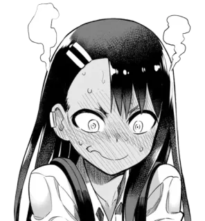 ◾️ a93f9b2c Nagatoro Don't Toy with Me, Miss Nagatoro Anime, Manga, Nagatoro, Postać, Śmieszne, Urocze whatsapp sticker