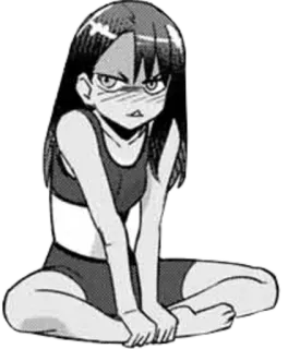 ◾️ af2840d9 Nagatoro Don't Toy with Me, Miss Nagatoro Nagatoro, Anime, Manga, Hayase Nagatoro, Kreskówka, Mundur szkolny whatsapp sticker