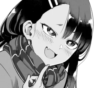 ◾️ f49b77a1 Nagatoro Don't Toy With Me, Miss Nagatoro Anime, Manga, Postać, Nagatoro, Wyraz, Dziewczyna, Uśmiech whatsapp sticker