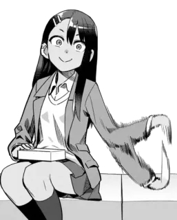 ◾️ f783c037 Nagatoro Don't Toy with Me, Miss Nagatoro Anime, Manga, Nagatoro, Uczennica, Hayase Nagatoro, Ijiranaide, Nagatoro-san whatsapp sticker