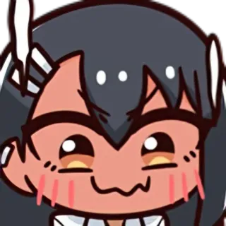 😳 af065f94 Cartoon, Schattig, Anime, Manga, Kawaii, Illustratie, Personage whatsapp sticker