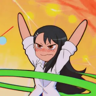🎭 270c132c Nagatoro Don't Toy with Me, Miss Nagatoro 애니메이션, 만화, 나나시, 만화, 귀여운 telegram sticker