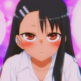 🎭 3d24d60b Nagatoro Don't Toy with Me, Miss Nagatoro 애니메이션, 여고생, 귀여운, 츤데레, 나나시 telegram sticker