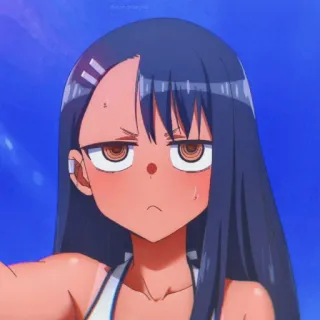 🎭 78ac4ad4 Nagatoro Don't Toy with Me, Miss Nagatoro 애니메이션, 만화, 나가토로, 장난을 잘 치는 타카기 양, 여자, 캐릭터 telegram sticker