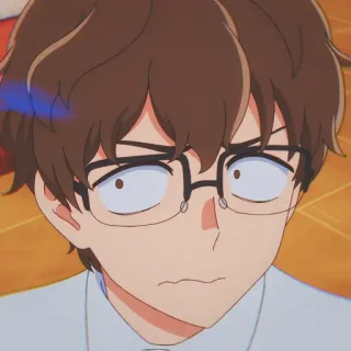 🎭 8669cc3f Senpai Don't Toy with Me, Miss Nagatoro 애니메이션, 선배, 캐릭터, 괴롭히지 말아요, 나가토로 양, 나가토로, 안경 telegram sticker