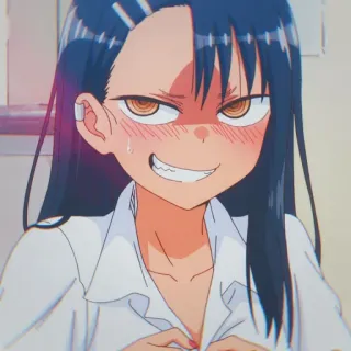 🎭 9bf22432 Nagatoro Don't Toy with Me, Miss Nagatoro 애니메이션, 나나시, 만화, 소녀, 표정 telegram sticker