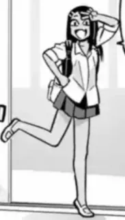 ❤️ 75e1f4b5 Nagatoro Don't Toy with Me, Miss Nagatoro anime, manga, nagatoro, schoolgirl, character, cartoon telegram sticker