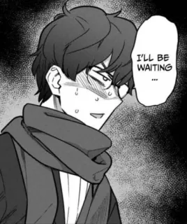 👿 38616bb5 I'LL BE WAITING ... Anime, Manga, Attente, Personnage telegram sticker