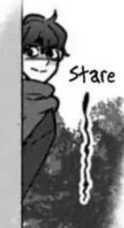 👁‍🗨 45598ad4 Stare regard fixe, effrayant, personne, dessin animé, sinistre, yeux telegram sticker