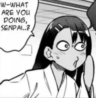 🙀 6994c94d Nagatoro Don't Toy With Me, Miss Nagatoro W-WHAT ARE YOU DOING, SENPAI...? Anime, Manga, Nagatoro, Senpai, Mignon, Dessin animé telegram sticker